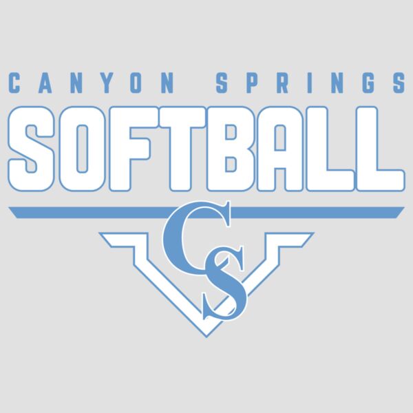 Canyon Springs Softball Logo - White Thumbnail