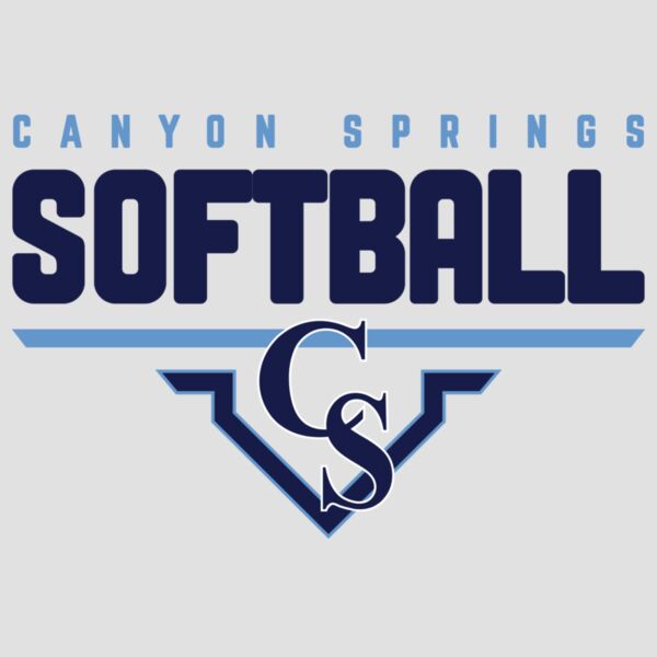 Canyon Springs Softball Logo - Dark Blue Thumbnail