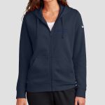 Women's Club Fleece Sleeve Swoosh Full Zip Hoodie - Canyon Springs Thumbnail